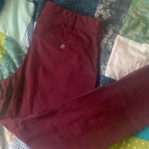 Express dark red like burgundy color slacks size 28x28  good shape
